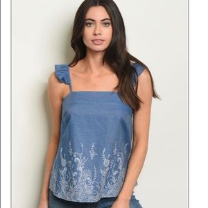 🌺NWOT🌺Blue Denim Tank Top🌺
